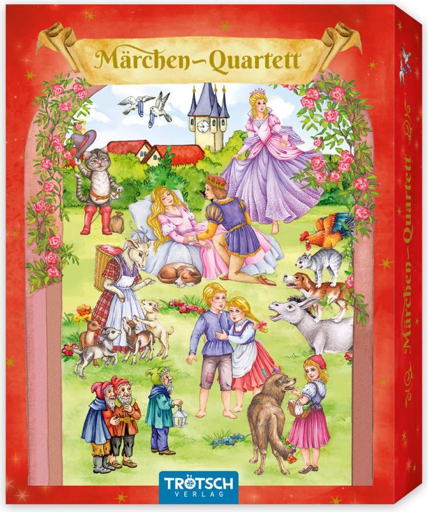 TRÖTSCH - Quartett Spiel Kartenspiel Märchen | Ab 3 Jahren