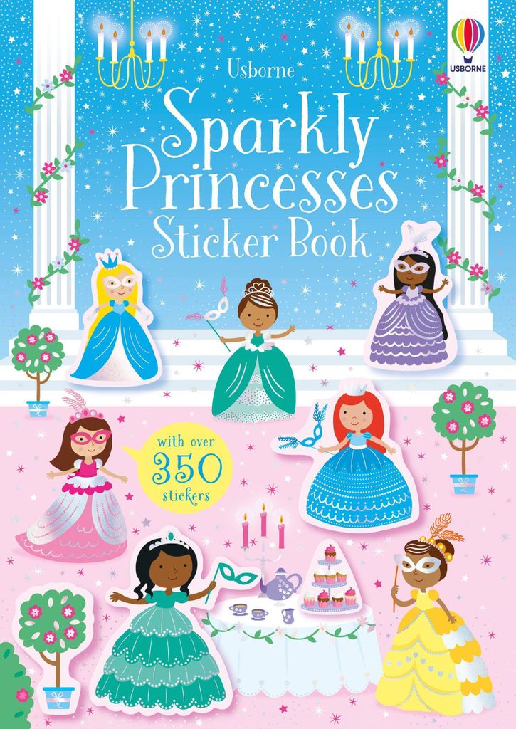 Sparkly Princesses Sticker Book – Lingua: Inglese