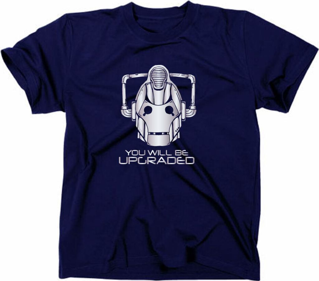 Styletex23 T-Shirt #1 Cybermen You Will Be Upgraded, navy, XXL