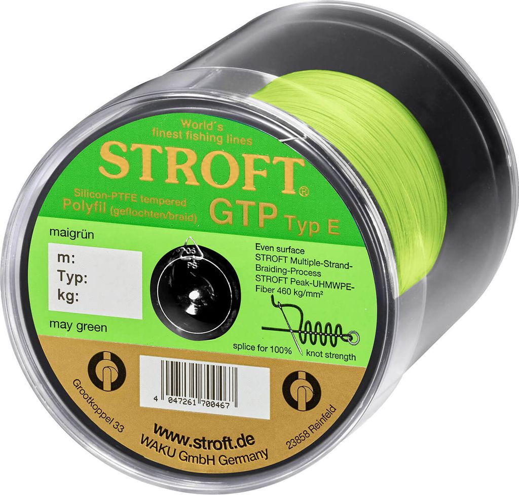 Stroft Schnur GTP Typ E geflochten maigrün 500m Typ E7 19,00 kg