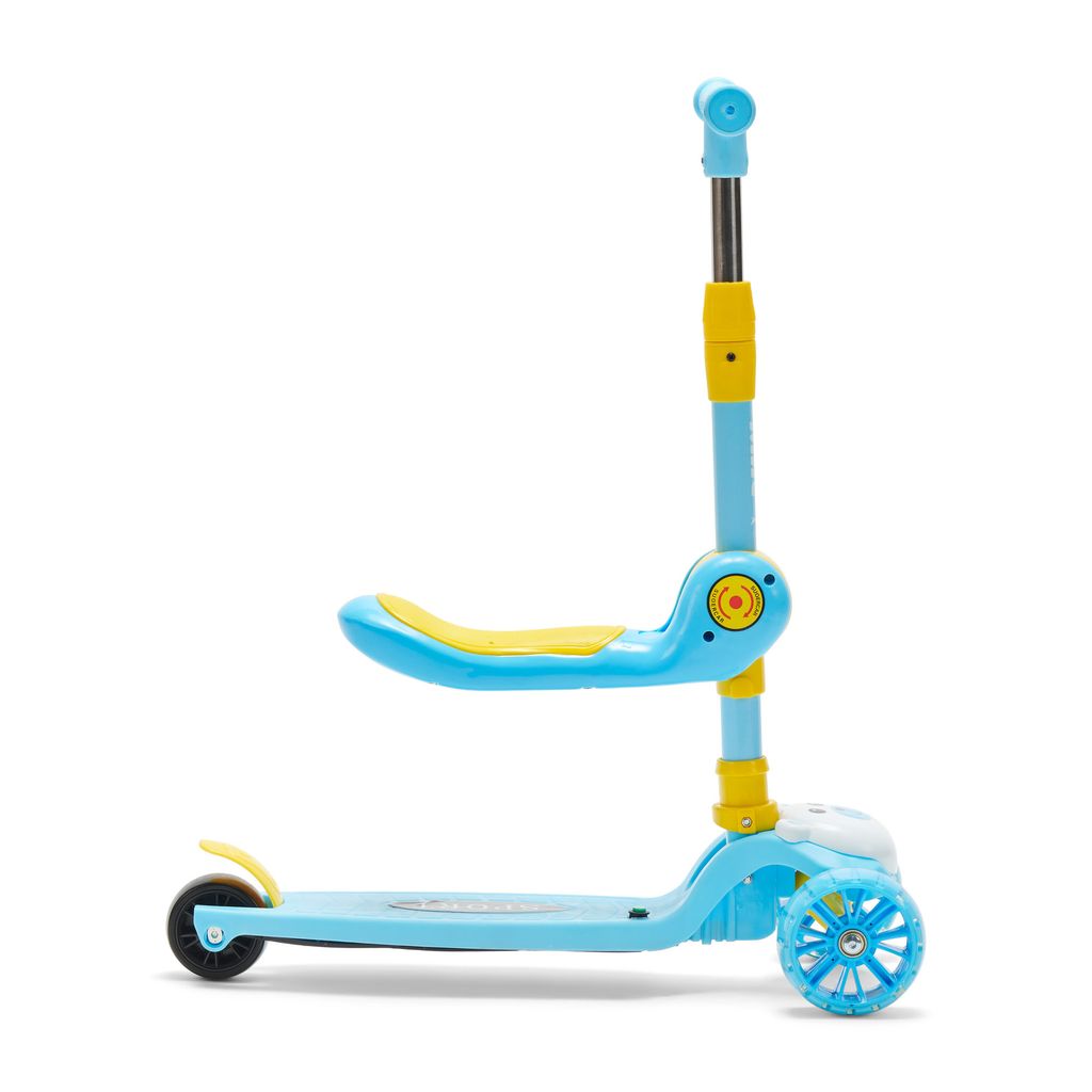 3-Rad-Treppe mit verstellbarem Sitz - Blau
