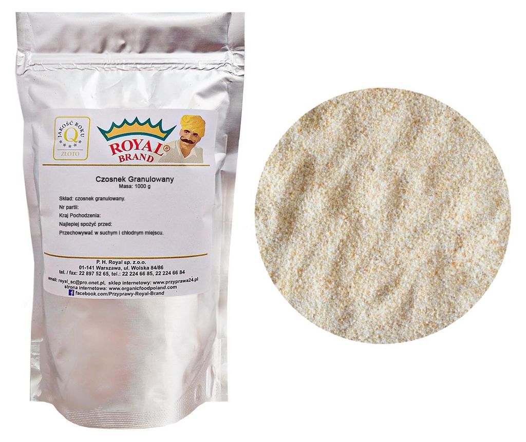 Knoblauch Granuliert 1Kg Getrocknet Natürliches Aroma Royal Brand
