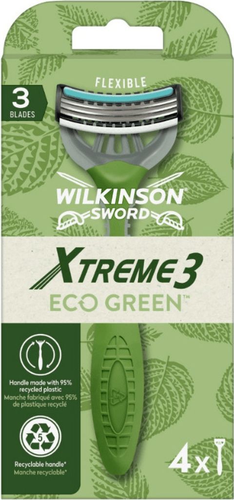 Wilkinson Sword Xtreme 3 Eco Green Disposable Razor Man Produktbild 