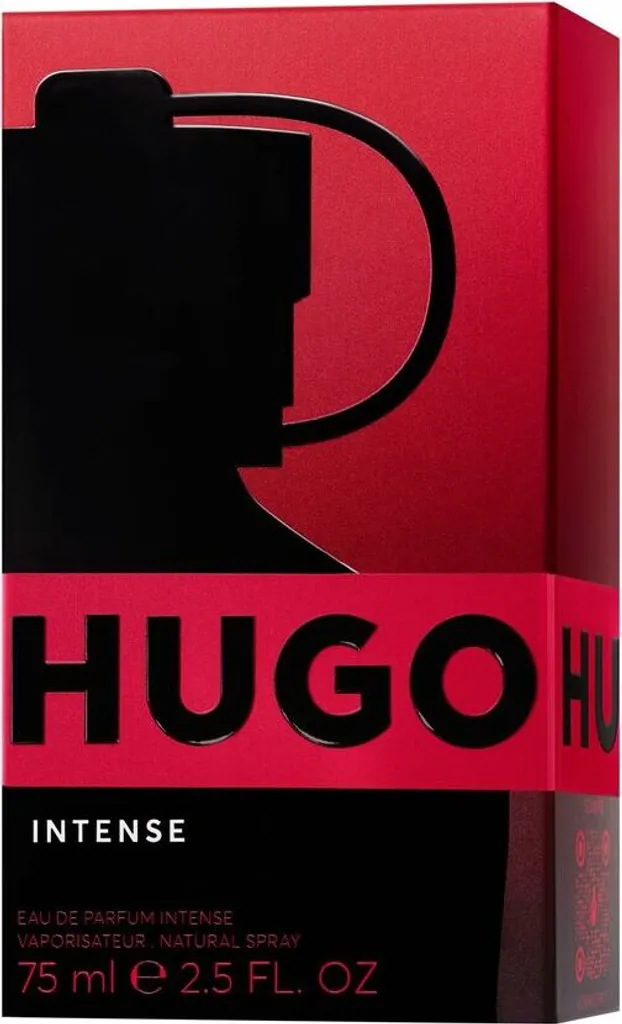 HUGO INTENSE 75 ml - Parfum Longue Tenue avec Notes de Cuir et Pomme