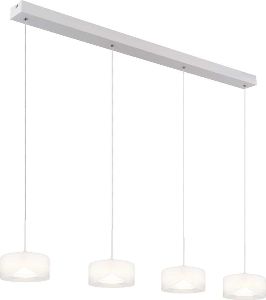 Globo Lighting Hängeleuchte Metall weiß matt, LED
