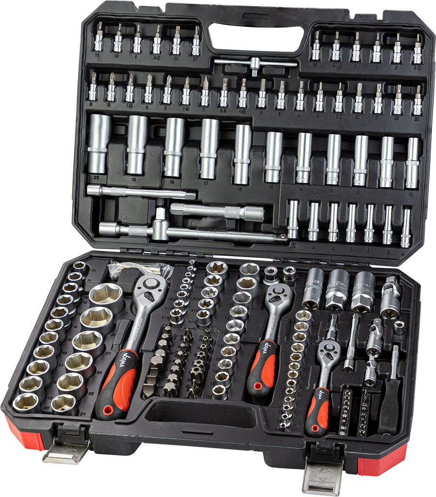Gola-Satz im Koffer 1/4" 3/8" 1/2", 171-teiliger Satz