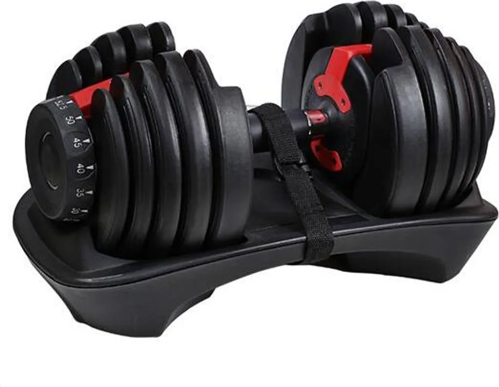 Haltère ajustable 23,8 kg poignée ergonomique grip antidérapant sport