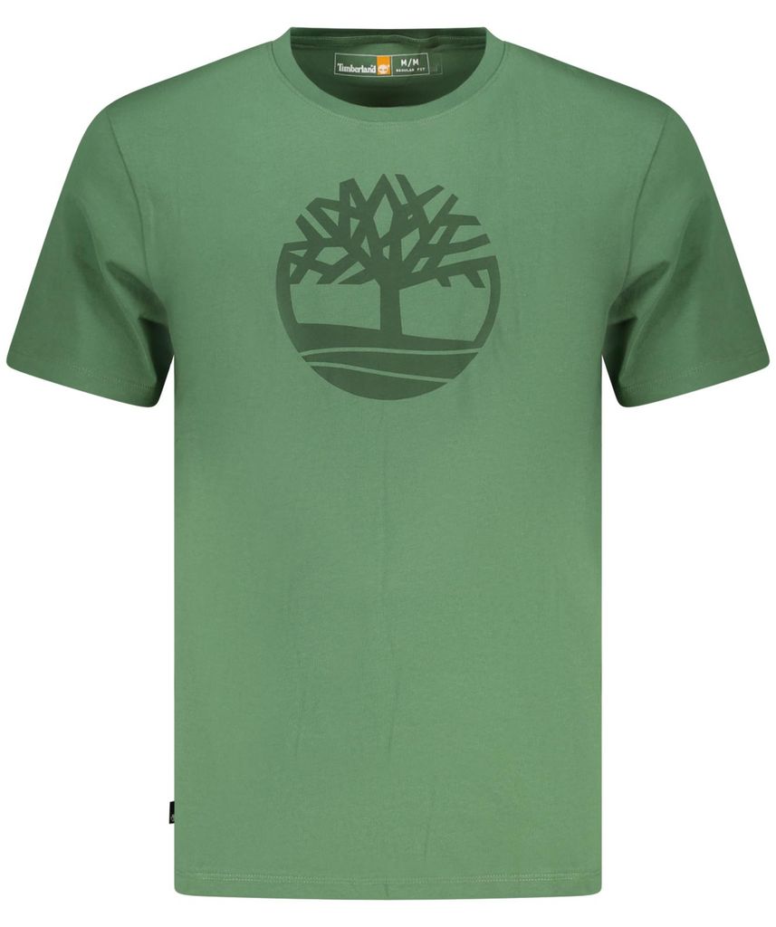 Herren T-Shirt in Grün - Kurzarm, Baumwolle, Regular Fit