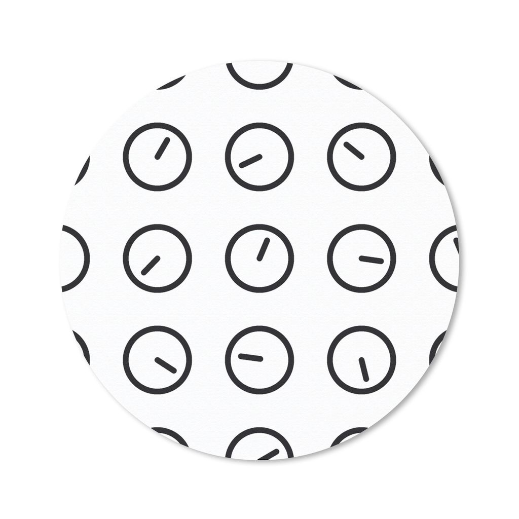 MuchoWow® Mauspad Mousepad Uhr - Muster - Minimalismus Produktbild 