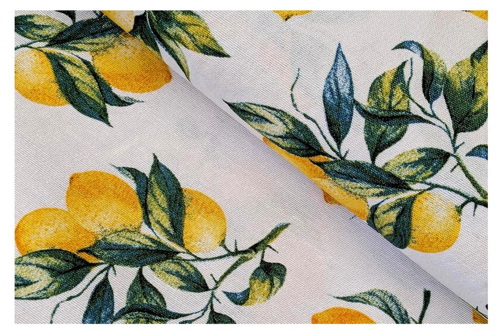 Dekostoffe Sommer Meterware Blumen, maritim, Obst, Rosen - Baumwoll Mischgewebe bedruckt - Ottomanestoff - Homedeko - Frühlingstoffe