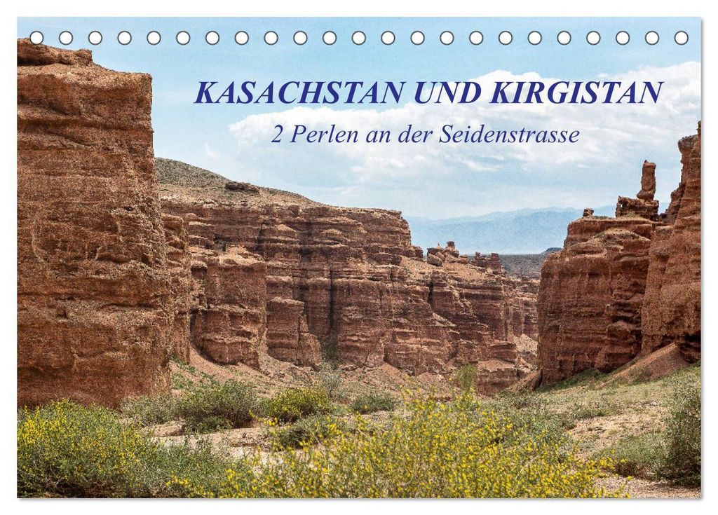 Kasachstan und Kirgistan (Tischkalender 2027 DIN A5 quer), CALVENDO Monatskalender