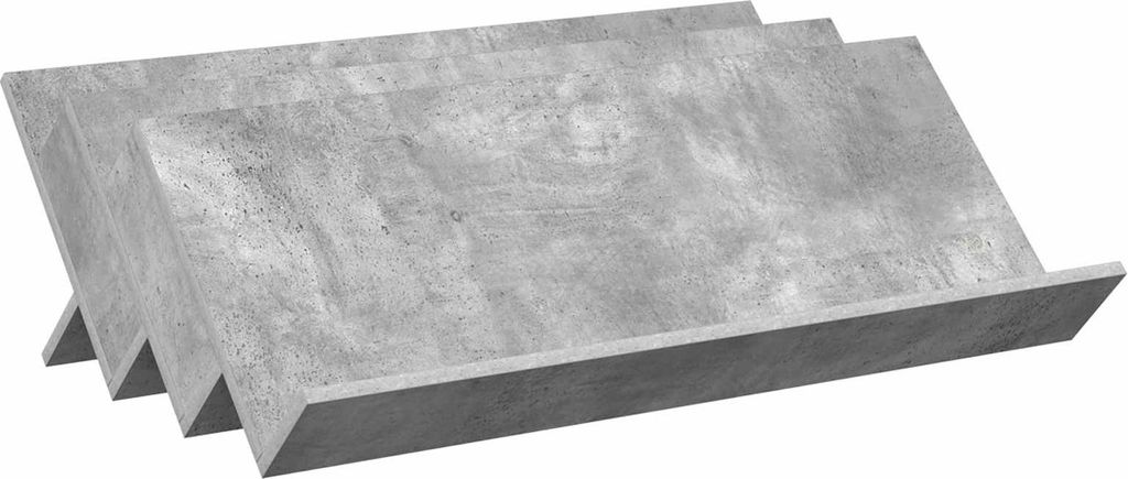 vidaXL Magazinregal Beton Grau 90 x 53 x 28,5 cm Holzwerkstoff