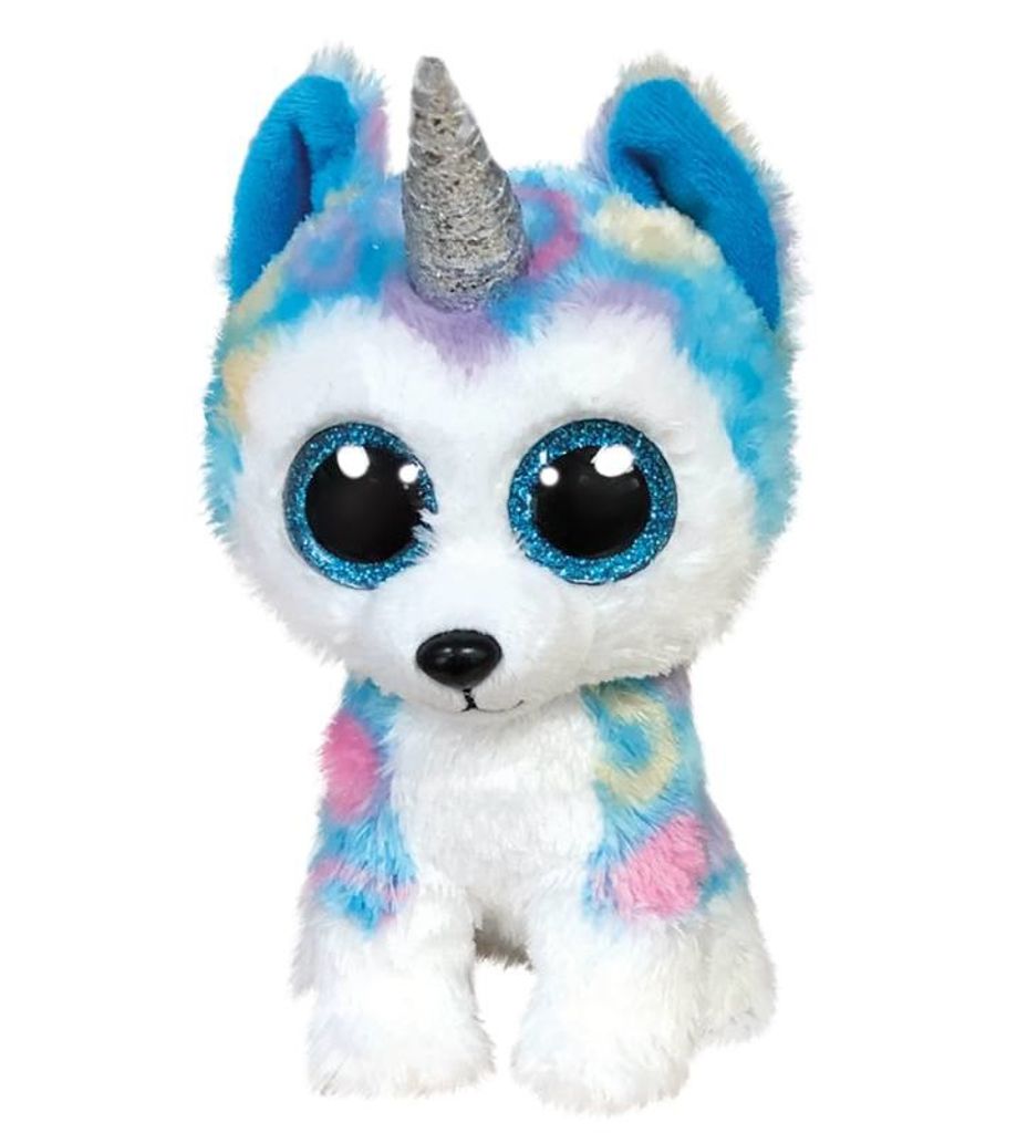 TY Beanie Boos Helena, knuffel, blauw, paars, wit, satijn, Productafbeelding 