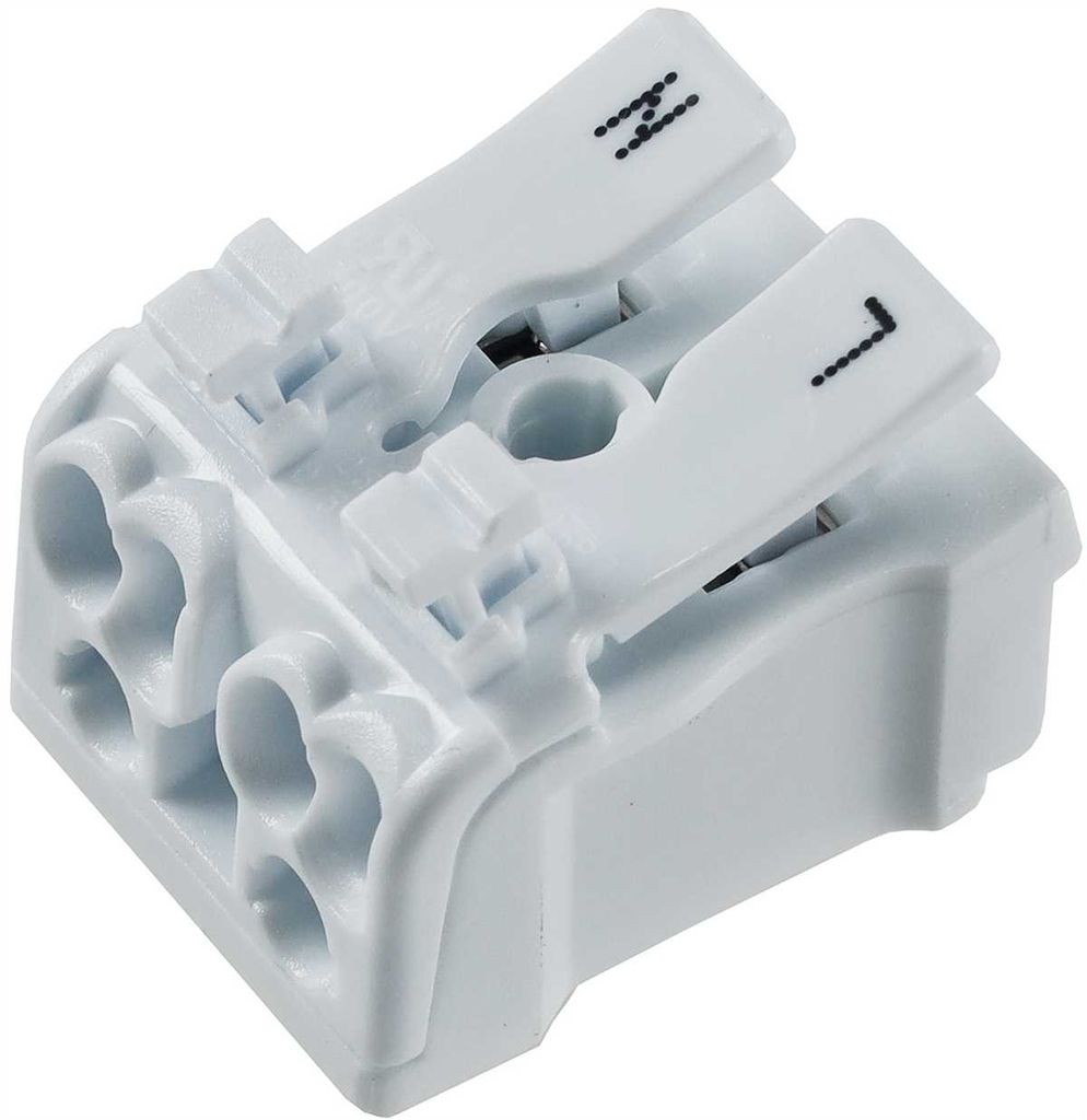 ChiliTec 22815 Lüsterklemme, 2-polig mit Hebel 0,75-2,5mm², max. 16A