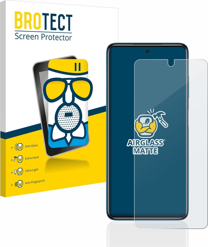 BROTECT Entspiegelungs Schutzglas für Xiaomi Poco X3 Pro Schutzfolie Panzer Folie Glas Display Schutz matt