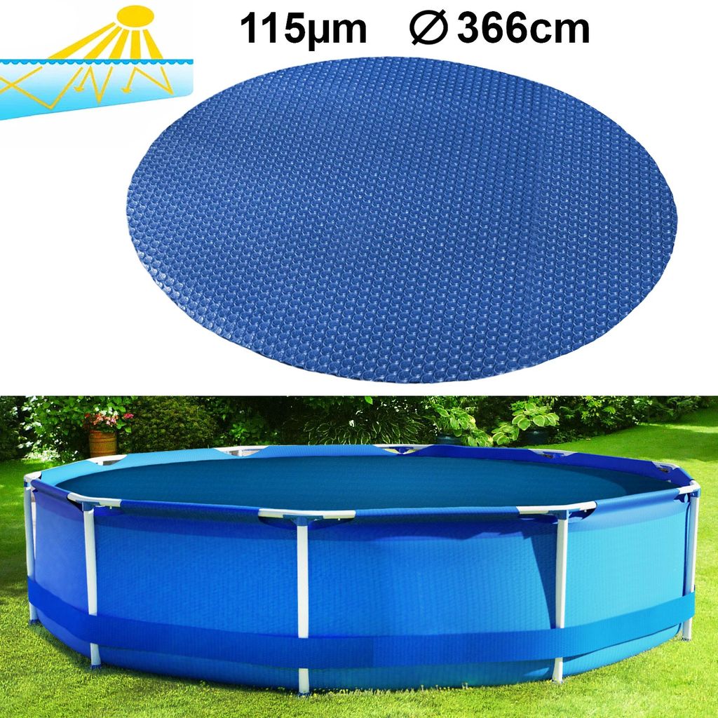 115µm Pool Solarplane Poolheizung Solarfolie Abdeckung Rund Produktbild 