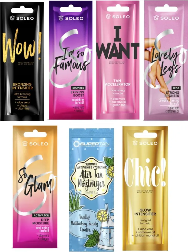 Stock 70 Bustine 15ml Soleo e Supertan per Centri Abbronzatura - 1