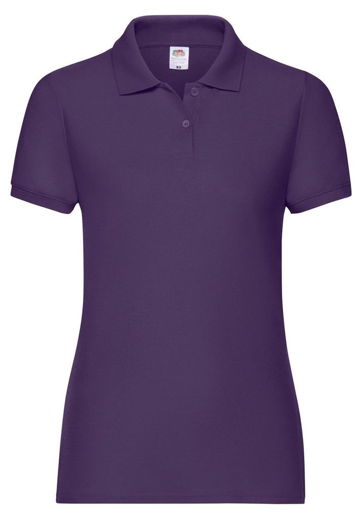 Fruit of the Loom - Poloshirt für Damen LT1865 (S) (Violett)