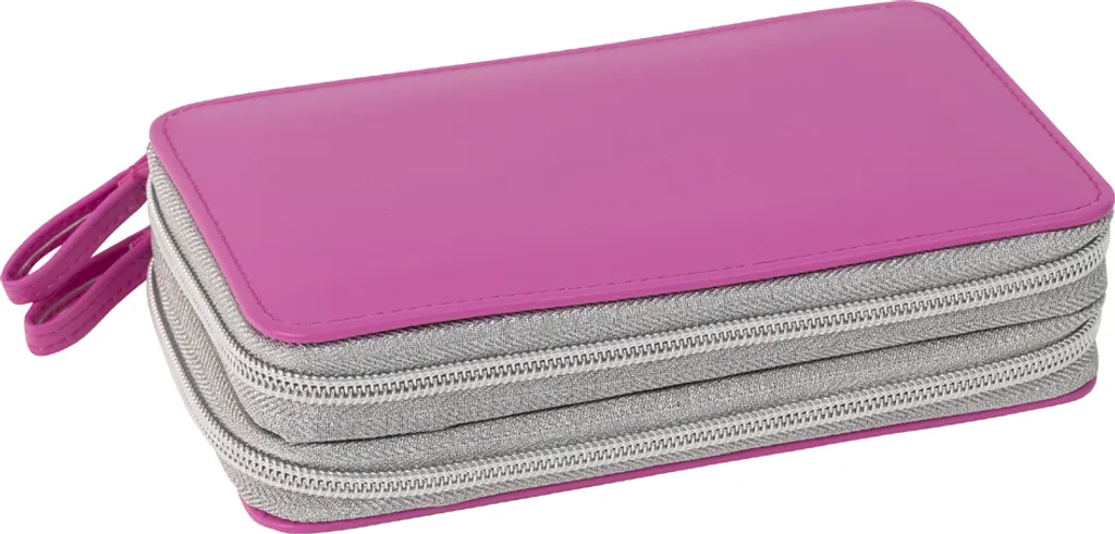 Trousse d'écolier complète pour la rentrée Double Decker 30 pièces Rose