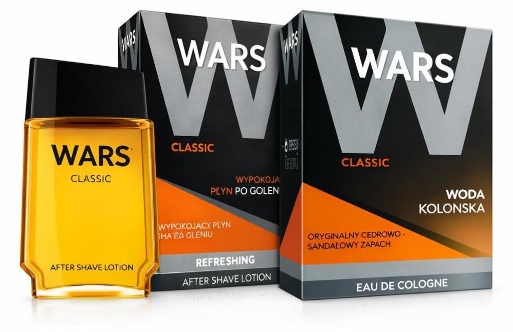 WARS Classic Set – After Shave Lotion + Eau de Cologne (90 ml +90 ml)