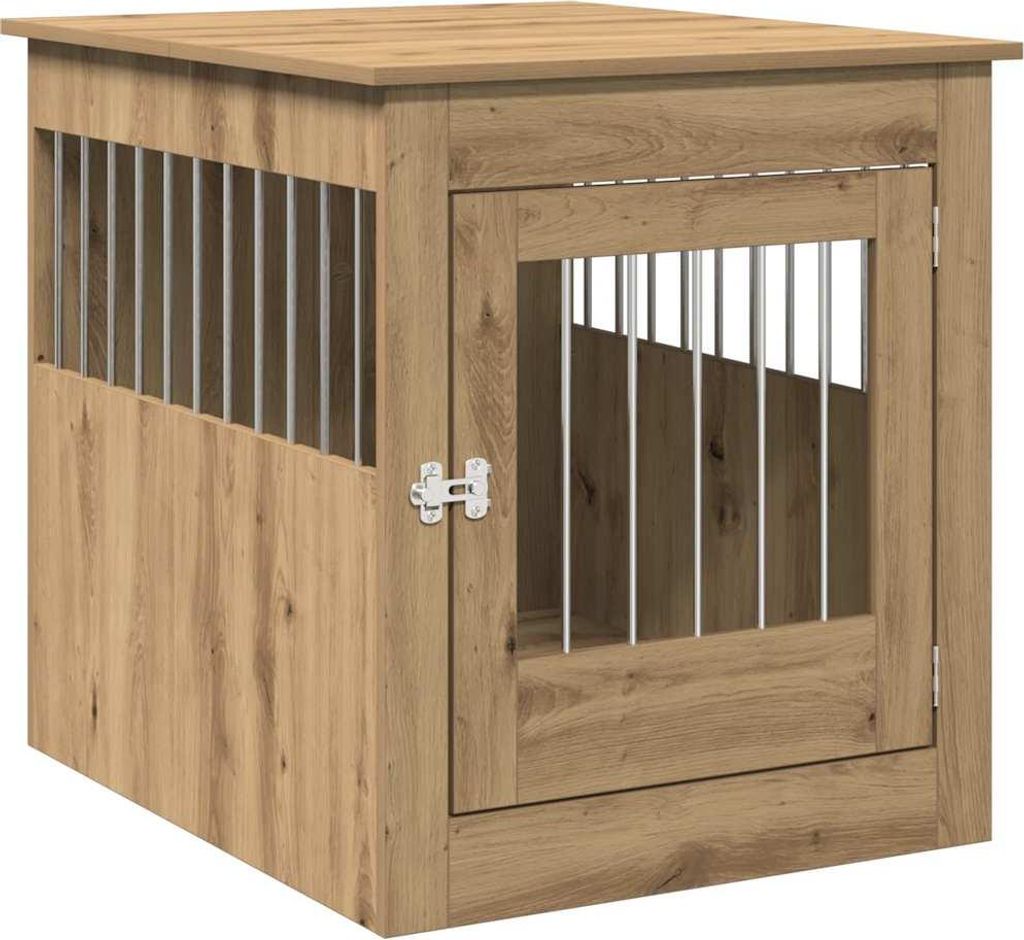vidaXL Hundekäfig im Möbelstil Artisan-Eiche 64,5x80x71 cm Produktbild 