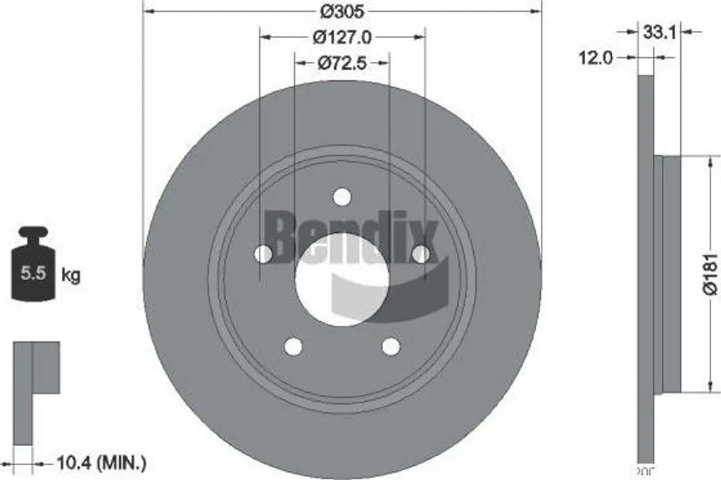Éliminez les vibrations au freinage avec le disque Bendix BDS1783HC
