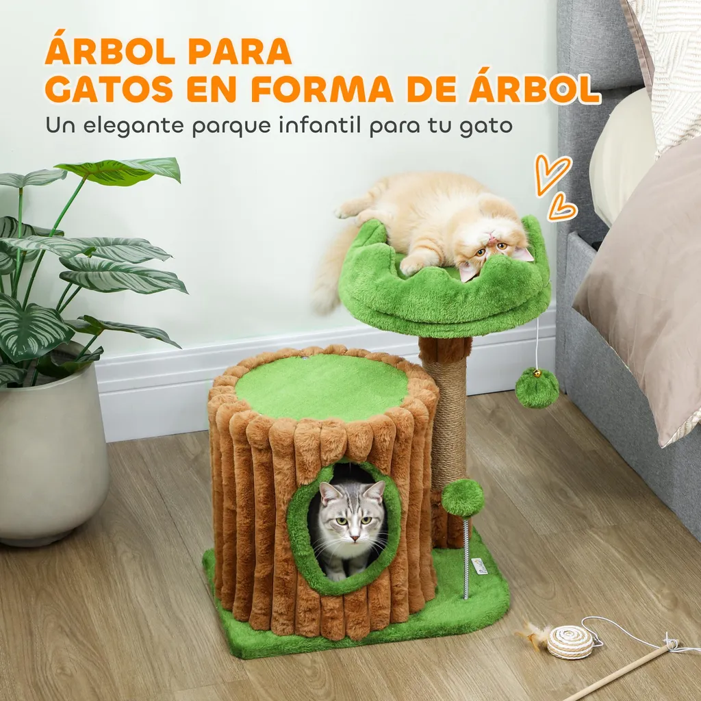 Arbre à chat stable et petit format pour protéger votre mobilier fixe