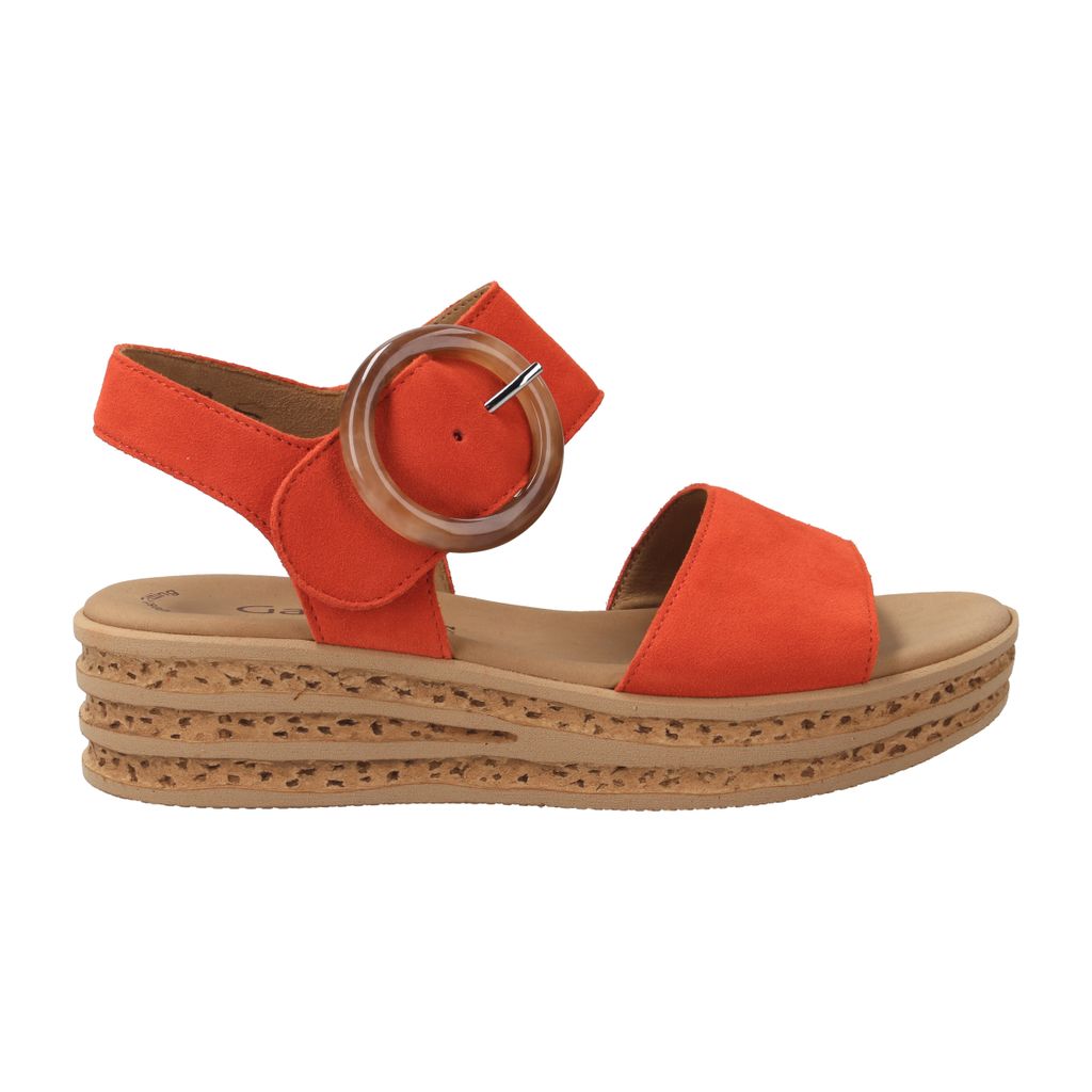 Gabor Sandalette 44.550, Rauleder, Orange, Damen Produktbild 