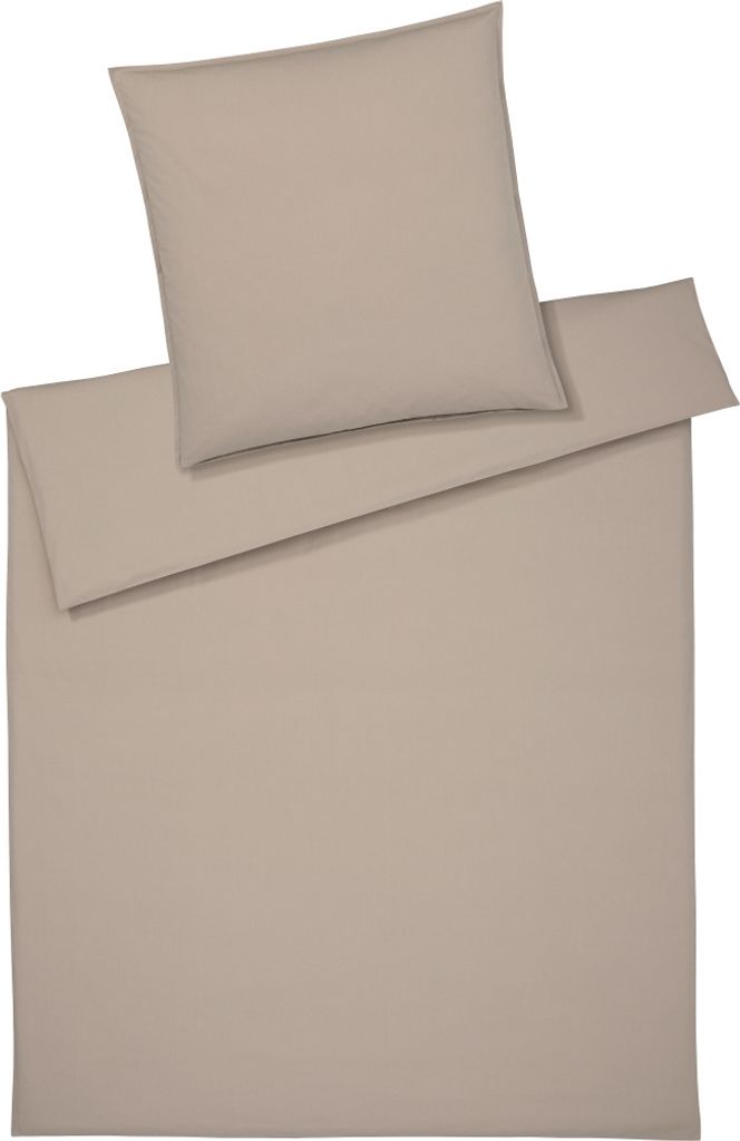 elegante Washed Baumwolle-Bettwäsche-Garnitur Crisp Farbe Muskat Größe 240x220+2x80x80