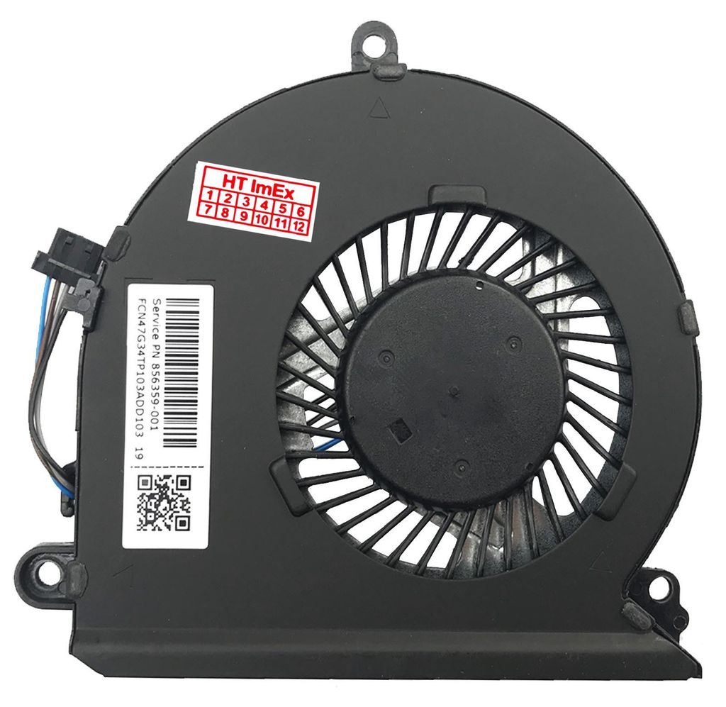 CPU Lüfter Kühler 4-Pin stecker FAN cooler für HP Pavilion 15-au109ng, 15-au014ng, 15-au113ng, 15-au139ng