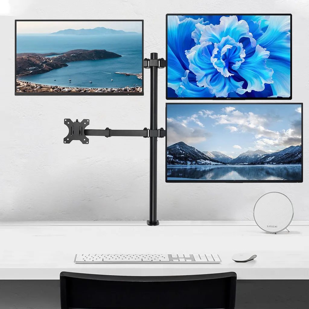 Support de bras pour écran pour bureau de trading multitâche