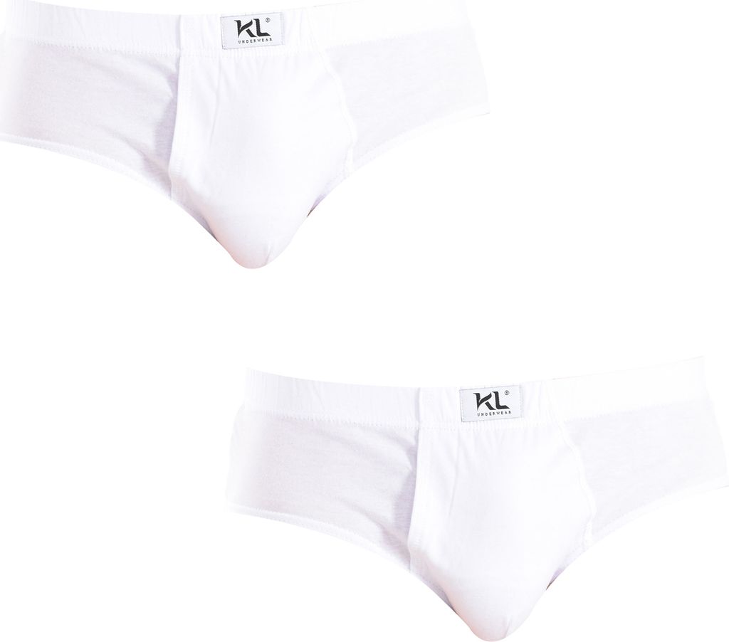 Kisses&Love Pack-2 Basic-Slips aus atmungsaktivem Stoff KLS3 für Herren