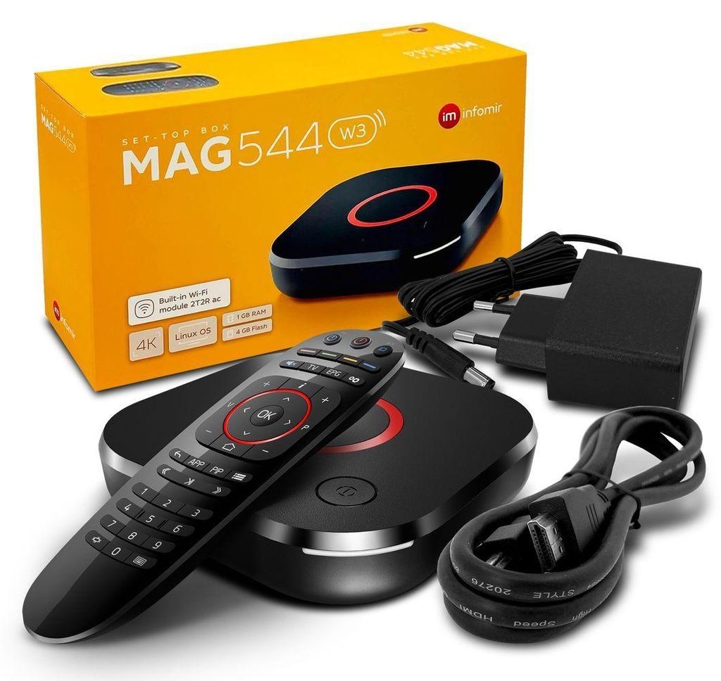 IP přijímač MAG 544w3 UHD 4K Linux (WiFi, LAN, HDMI, USB, Obrázek produktu 