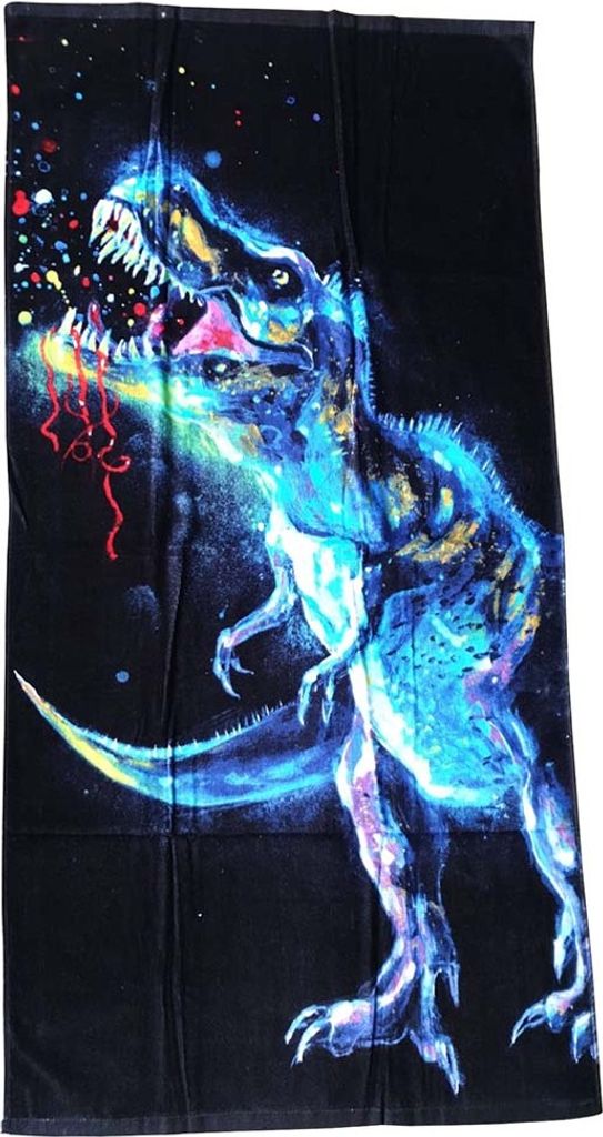 Telo da bagno Dinosauro - 70 x 140 cm Immagine del prodotto 