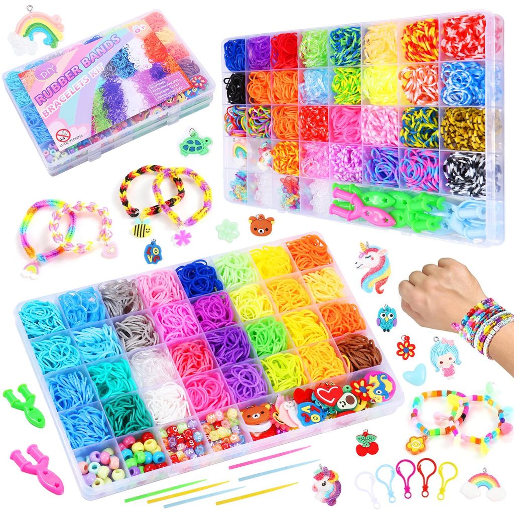 Loom-Bänder Set 5000+ Stück mit Webrahmen, DIY Produktbild 