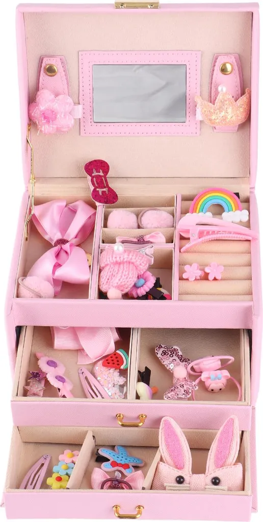 Portagioie Bambina con Accessori Capelli: Organizer Giochi Regalo Compleanno