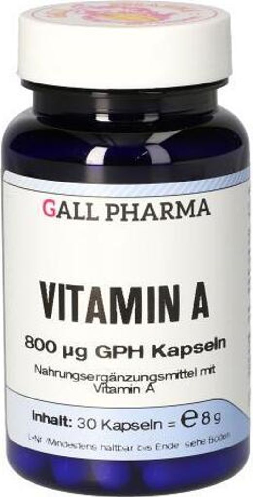 Vitamin A 800ug GPH Kapseln, 30 St KAP Produktbild 
