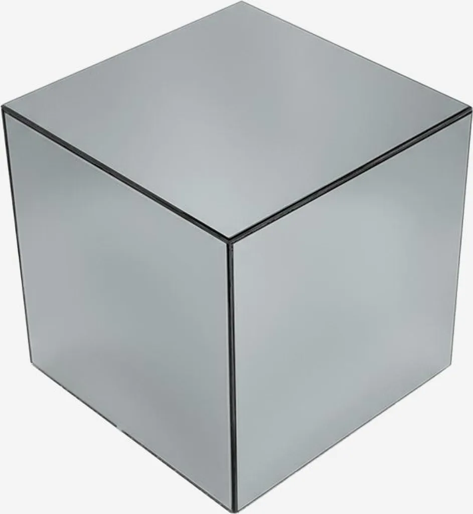 Tavolo cubico a specchio, 30cm, Transparent