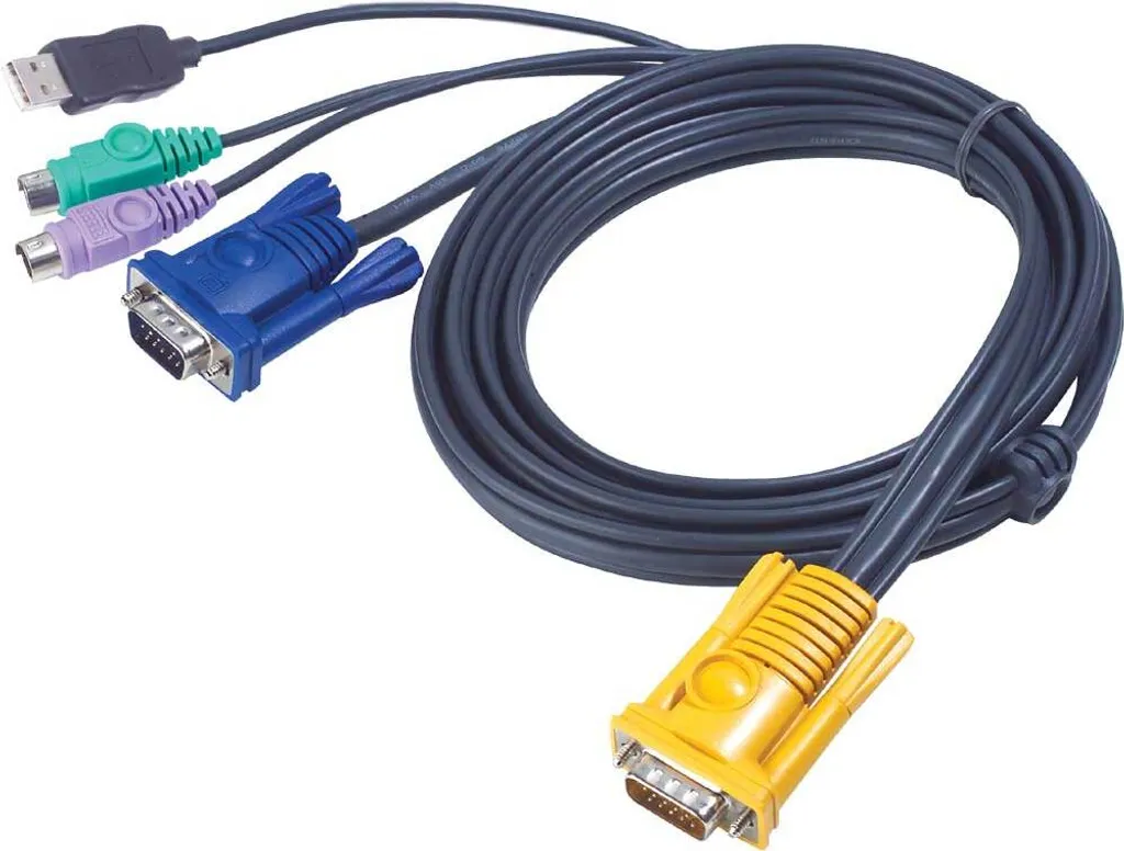 Câble pour Commutateur KVM Aten 2L-5303UP Longueur 3m VGA USB PS/2