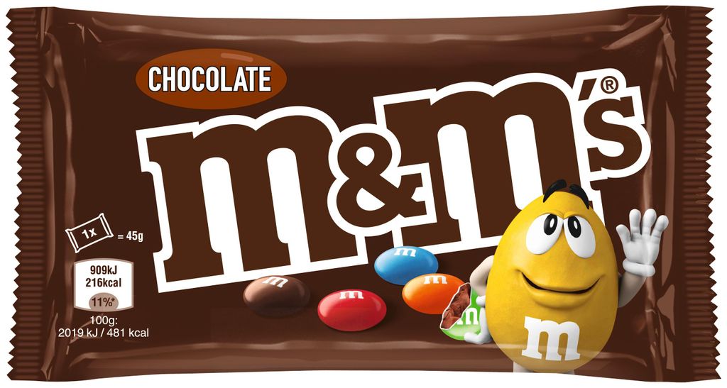 m&m's 5000159460309 M&ms Choco 24x45g Beutel Obrázok produktu 