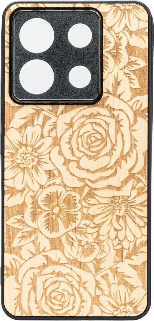 Bewood Cover Legno Xiaomi Redmi Note 13 5G Roses Aniegre Design Luxury