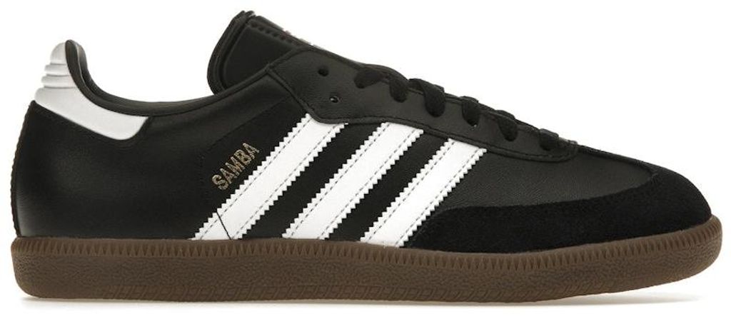 adidas Samba Leather Black White - EU 45 1/3