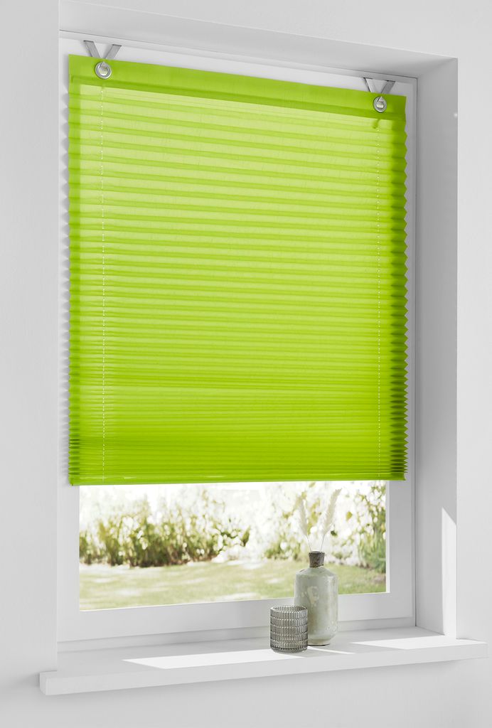 Raffrollo/Ösenrollo/Plissee Olbia grün, Marc Öse ca. 40 * Produktbild 