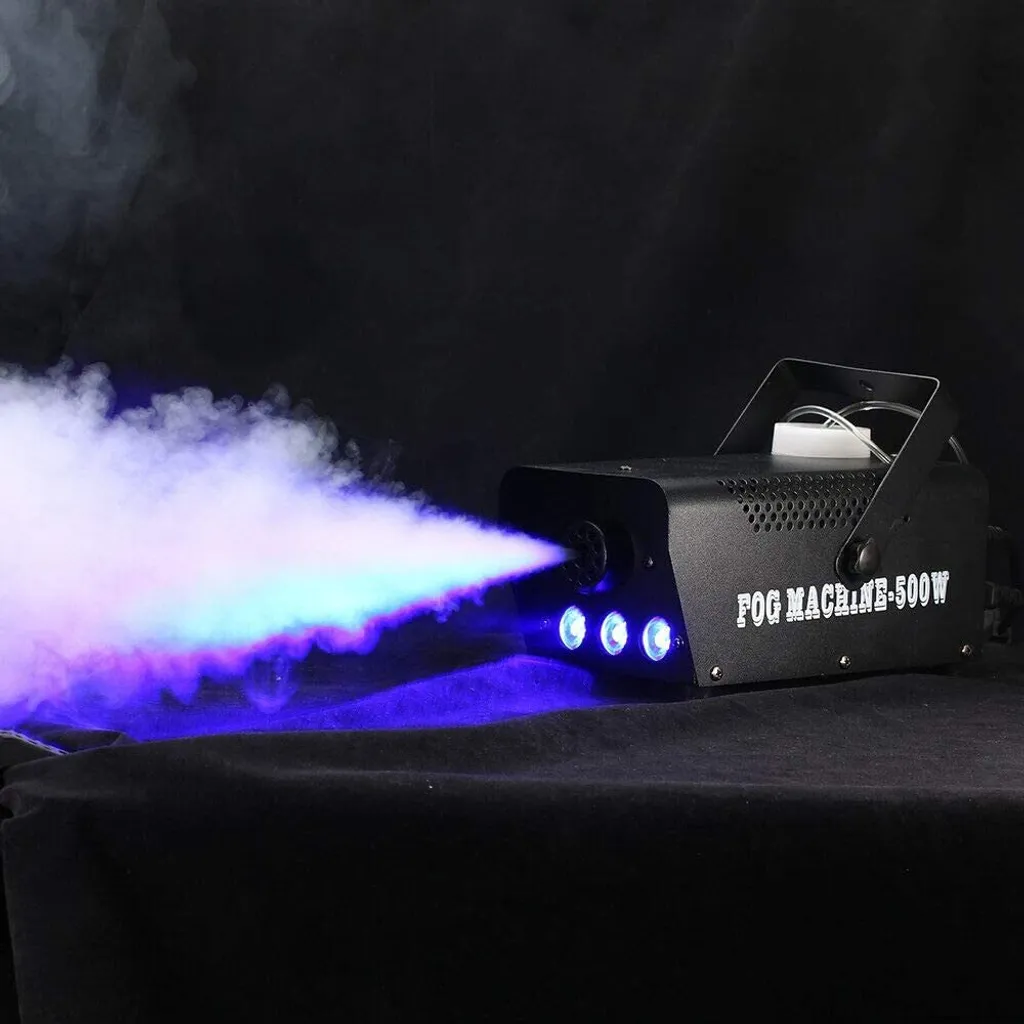 Machine à fumée 500W compacte avec éclairage LED coloré intégré - 8