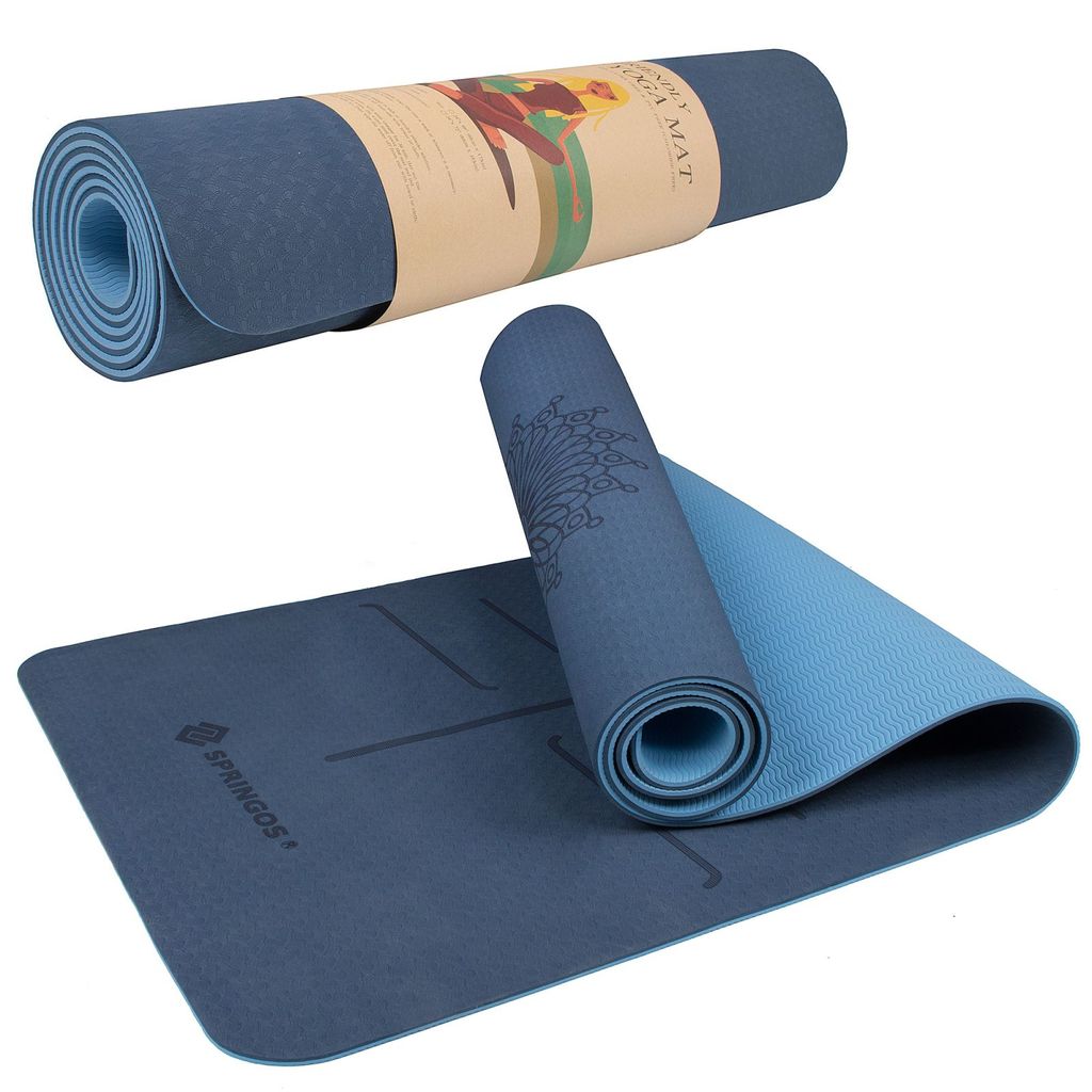 Yogamatte Fitnessmatte Gymnastikmatte Pilates Yoga Matte mit Transporttasche 