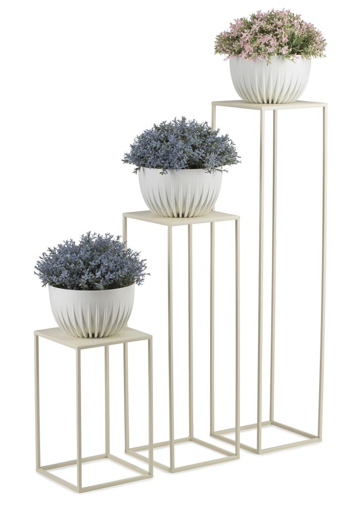 HowHomely Modern Pflanzenständer, Blumenhocker aus Metall Produktbild 8