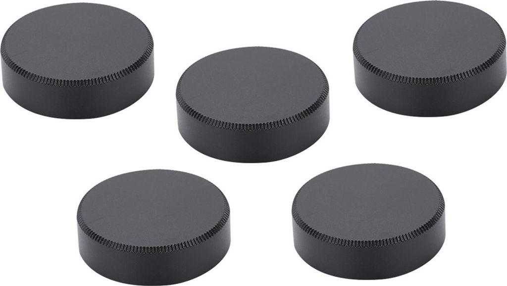 5pcs Metall C Mount Hecklinsenabdeckungskappe 27 mm für CCTV -TV -Objektive (schwarz)