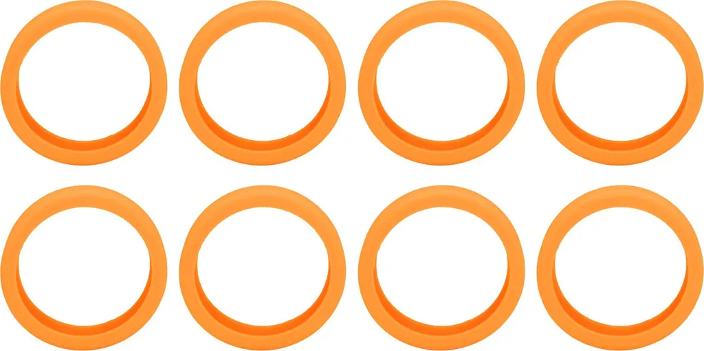 Copri Ruote Valigia Silicone Arancione - 8 Pezzi Protezione Bagaglio