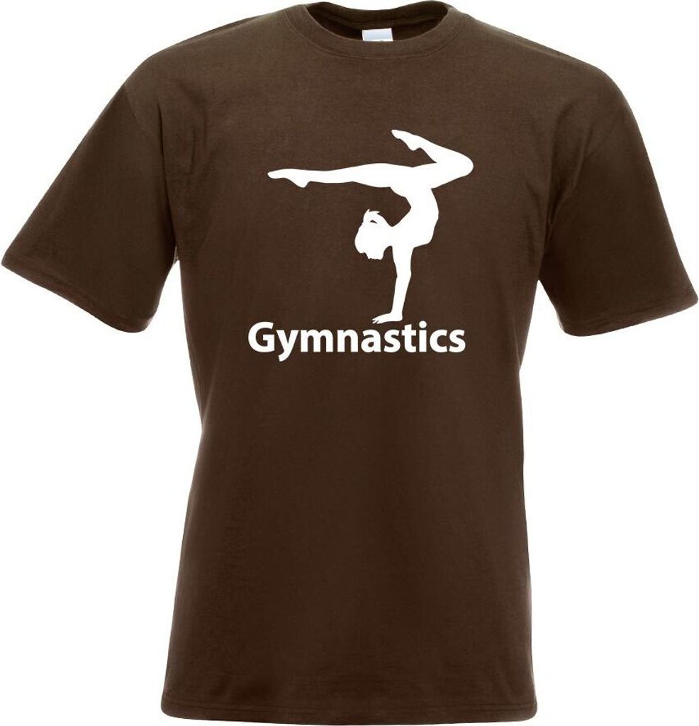 Kiwistar - T-Shirt - Chocolate - Gymnastics Motiv Bedruckt Funshirt Design Print - mit Motiv Bedruckt - Funshirt Design - Sport - Freizeit - Herren...