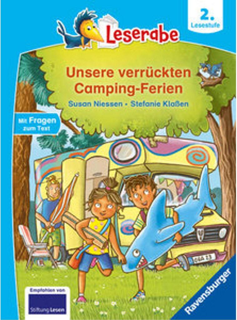 Leserabe 2. Lesestufe - Unsere verrückten Camping-Ferien Immagine del prodotto 